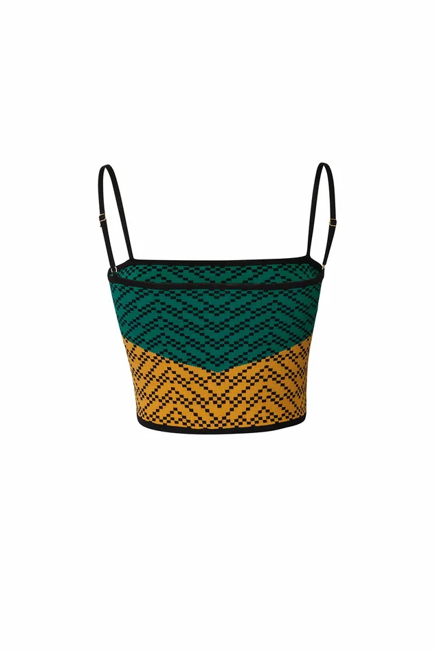 DODO BAR OR Knitwear Bebe Top Green Orange Combo 8211 Women