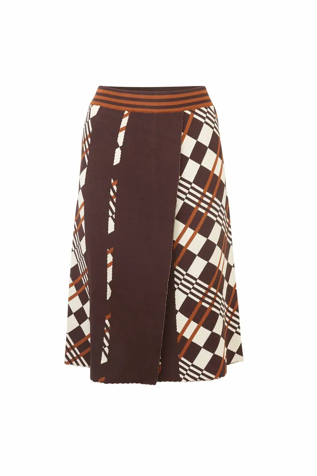 DODO BAR OR Knitwear Clara Skirt Dark Brown Combo 8211 Women