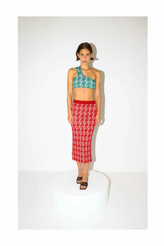 DODO BAR OR Knitwear Kari Skirt Red Combo 8211 Women