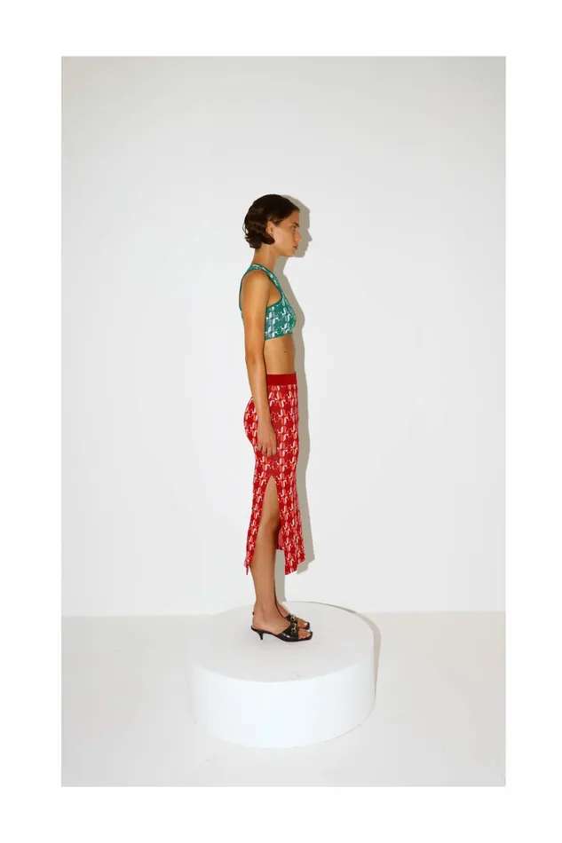 DODO BAR OR Knitwear Kari Skirt Red Combo 8211 Women
