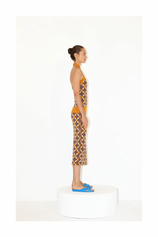 DODO BAR OR Knitwear Lily Top Brown Orange Combo 8211 Women