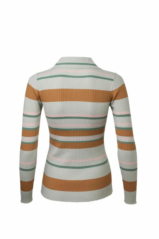 DODO BAR OR Knitwear Penny Knit Shirt Mint Brown Combo 3 8211 Women