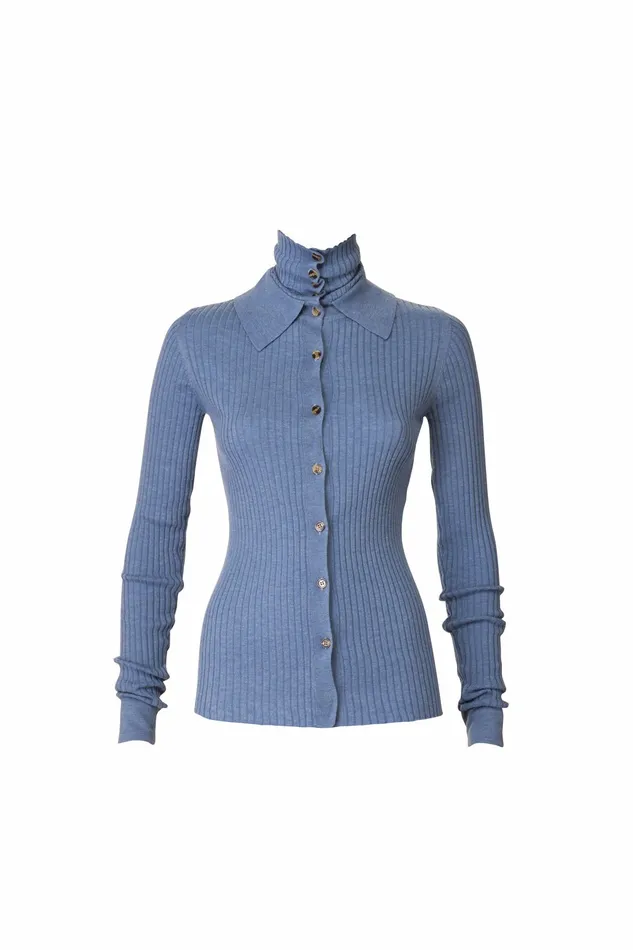 DODO BAR OR Knitwear Ralph Top Light Blue 8211 Women