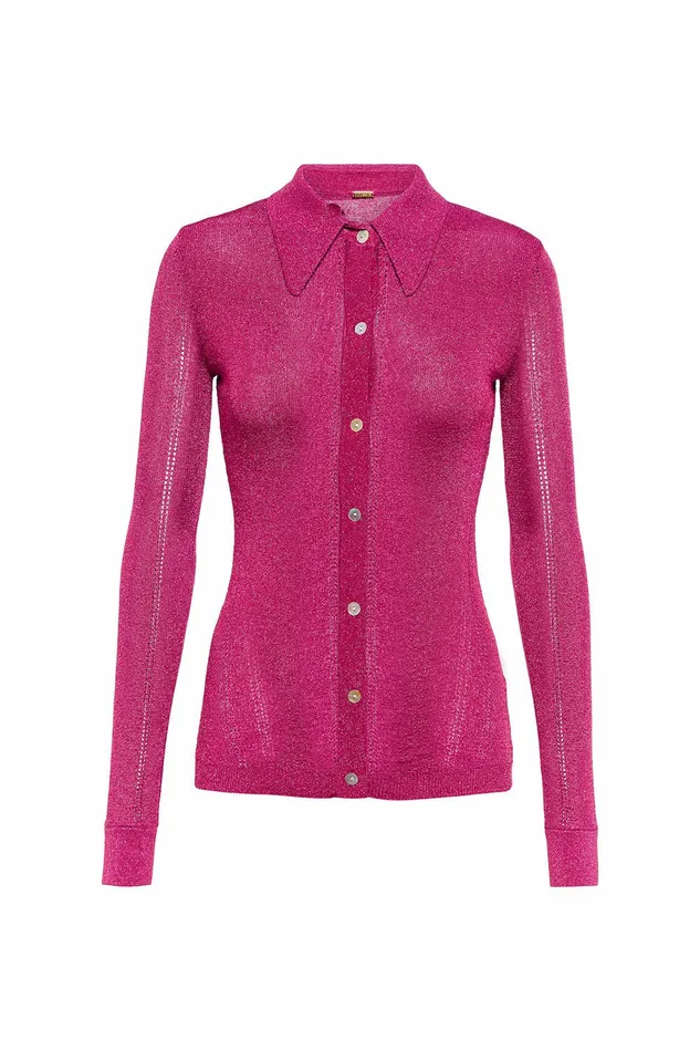 DODO BAR OR Knitwear Shelly Shirt Fuchsia 8211 Women