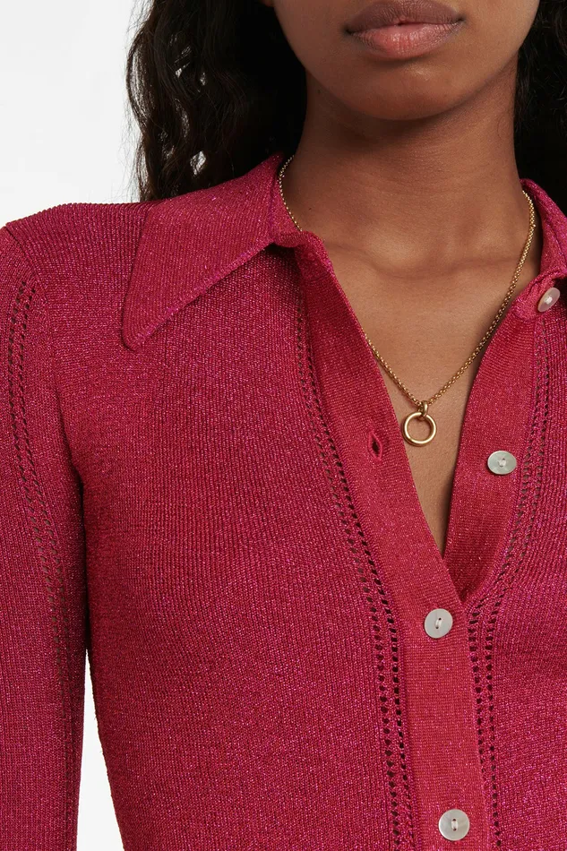 DODO BAR OR Knitwear Shelly Shirt Fuchsia 8211 Women