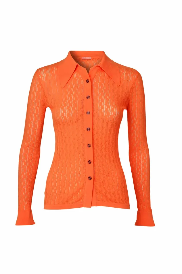 DODO BAR OR Knitwear Shine Shirt Orange 8211 Women