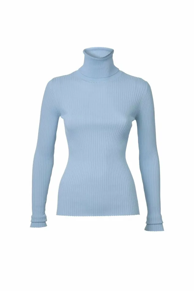 DODO BAR OR Knitwear Stacy Turtleneck Light Blue 8211 Women