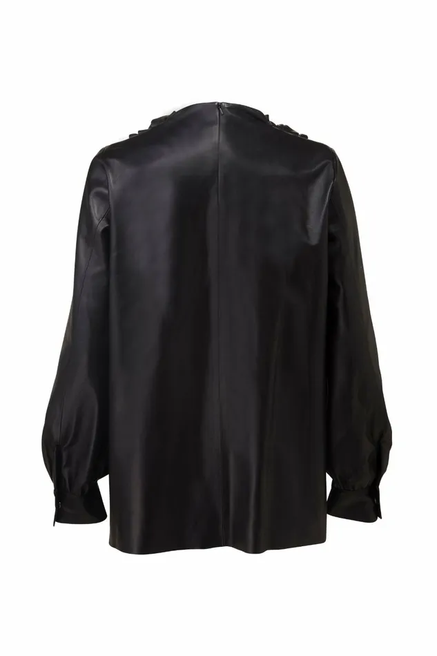 DODO BAR OR Leather Bilbi Shirt Black 8211 Women