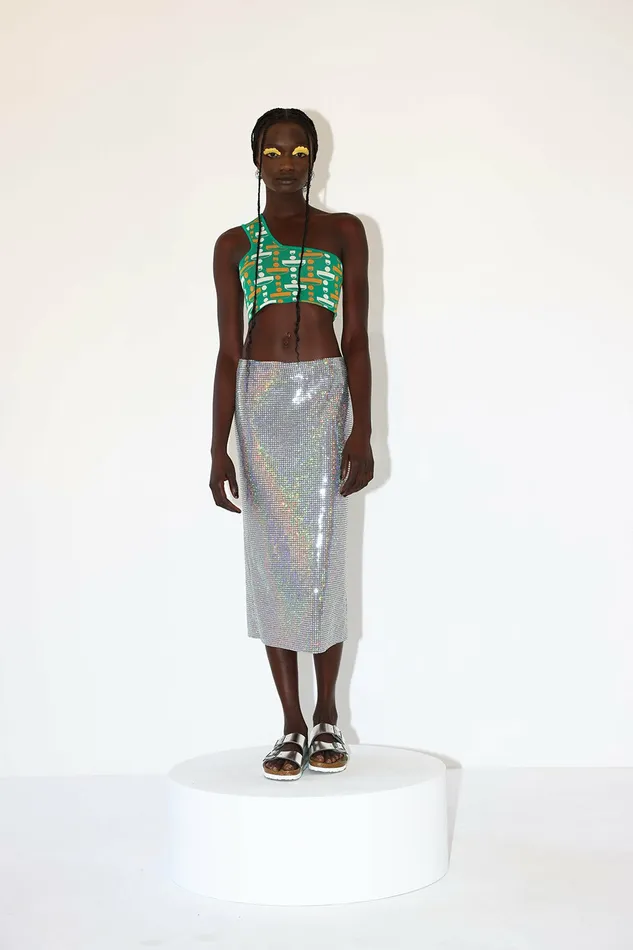 DODO BAR OR Night Out Alexa Skirt Silver 8211 Women