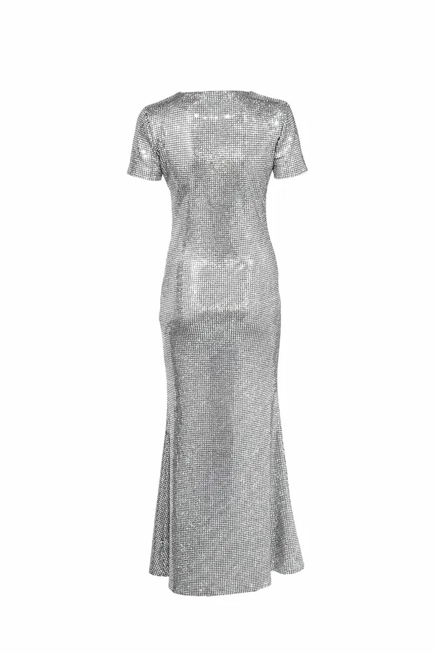 DODO BAR OR Night Out Ganni Dress Silver 8211 Women