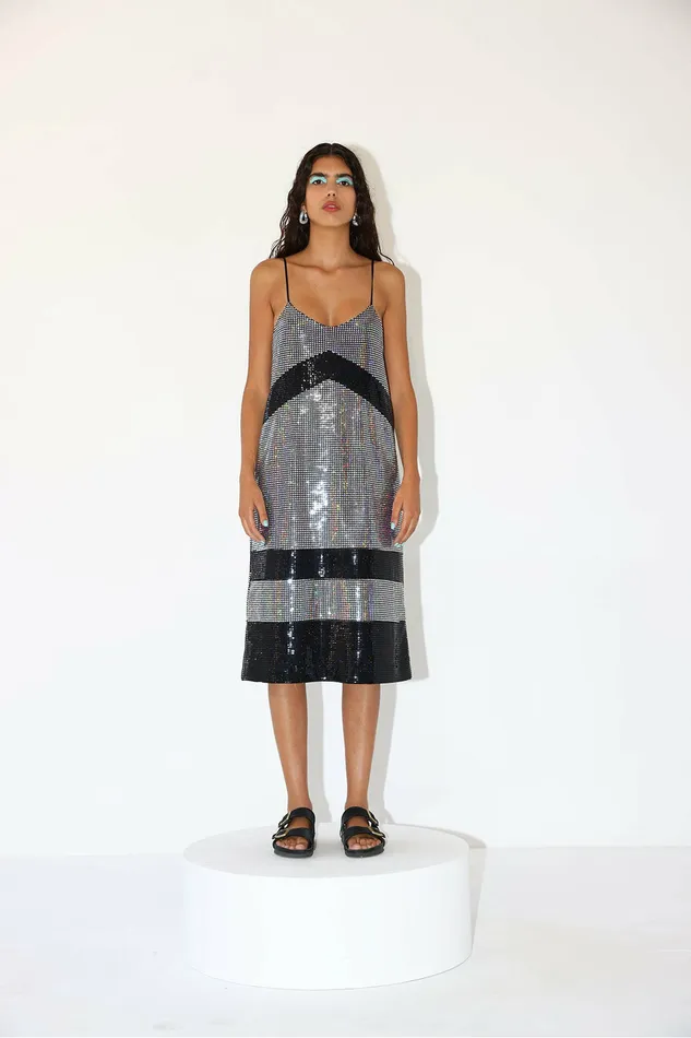 DODO BAR OR Night Out Meril Dress Black And Silver 8211 Women