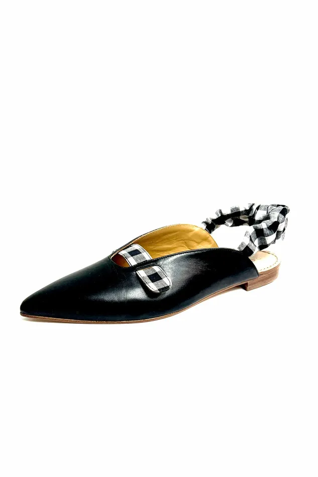 DODO BAR OR Shoes Alonso Pointy Slingback White And Black 8211 Women