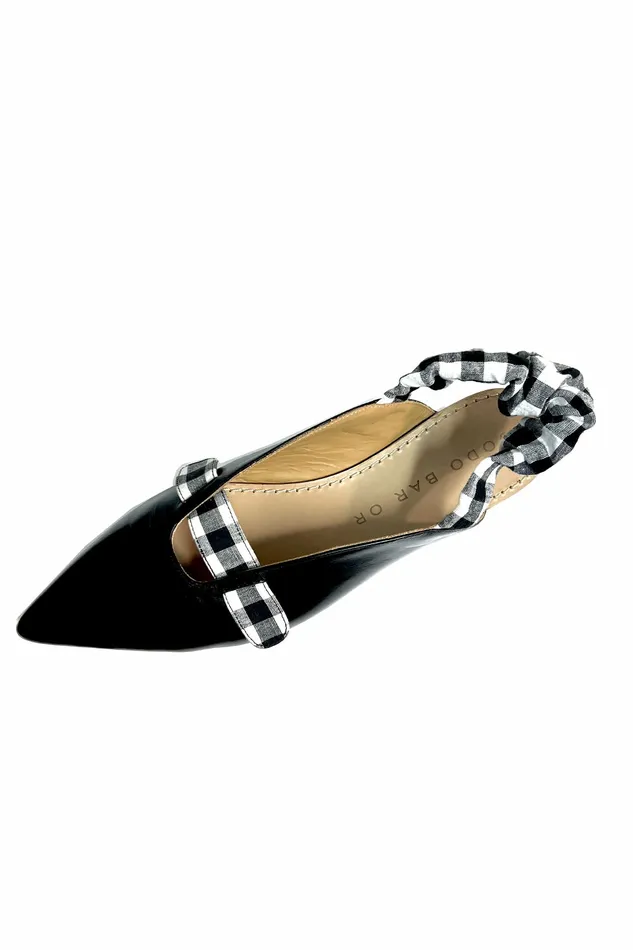 DODO BAR OR Shoes Alonso Pointy Slingback White And Black 8211 Women