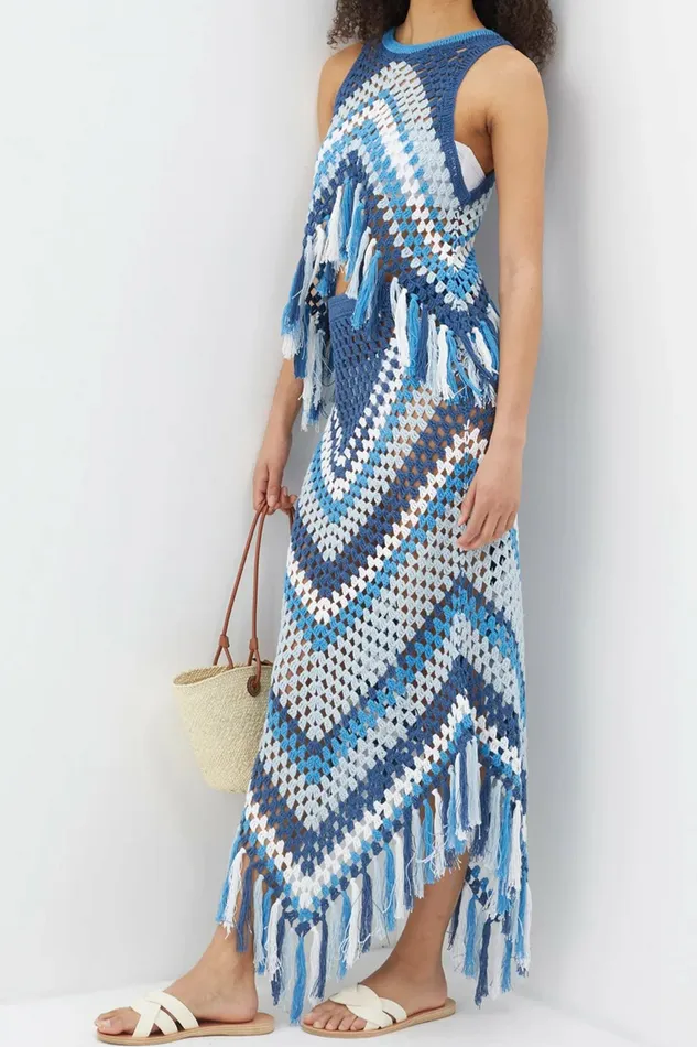 DODO BAR OR Skirts BREJACHA SKIRT Blue Combo 8211 Women DODO BAR OR Skirts BREJACHA SKIRT Blue Combo 8211 Women