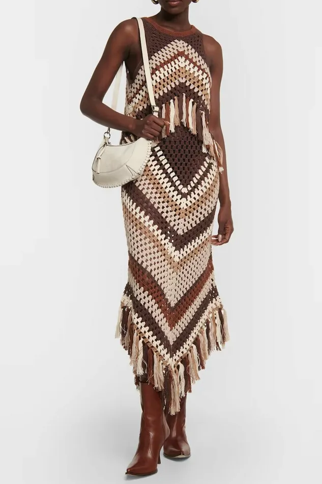 DODO BAR OR Skirts BREJACHA SKIRT Brown Combo 8211 Women DODO BAR OR Skirts BREJACHA SKIRT Brown Combo 8211 Women