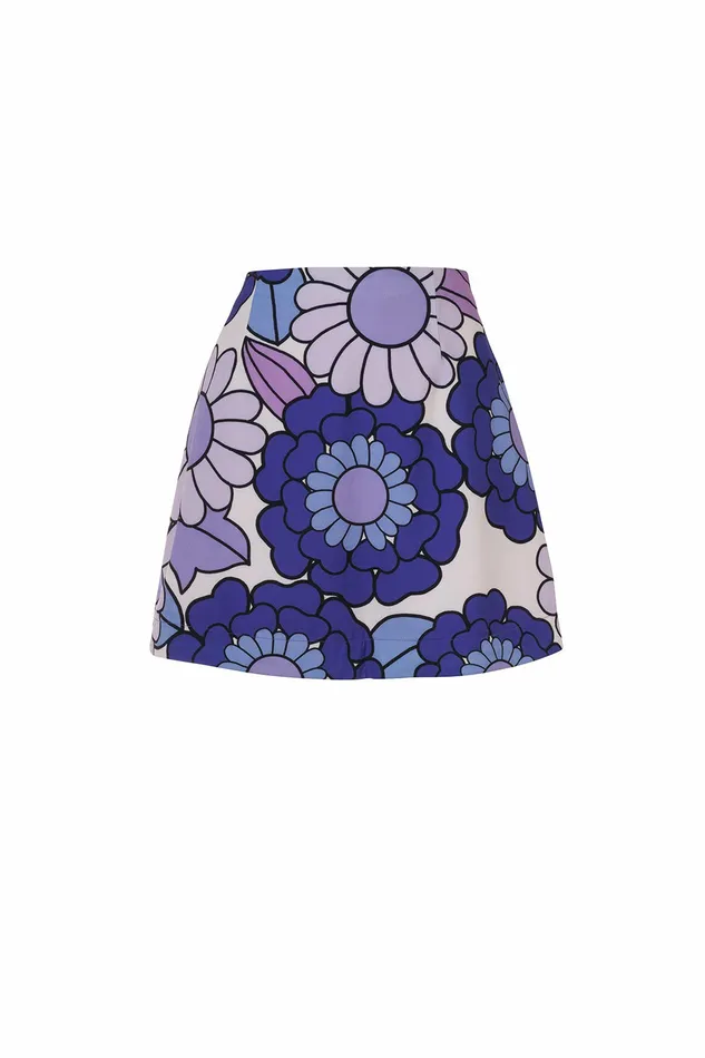 DODO BAR OR Skirts Leela Mini Skirt Lulu Purple Print 8211 Women