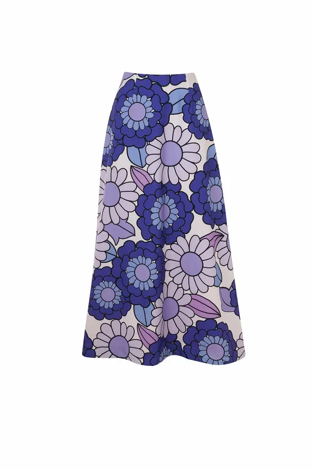 DODO BAR OR Skirts Maximilianne Skirt Lulu Print Purple 8211 Women