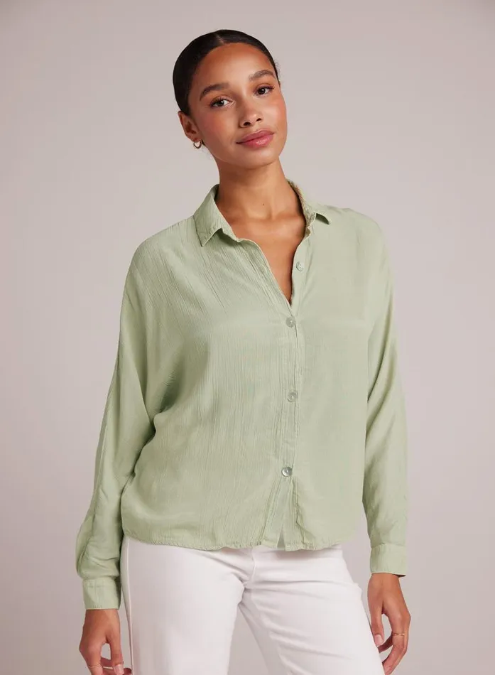 Dolman Sleeve Button Down 8211 Coastal Sage Women Bella Dahl Long Sleeve