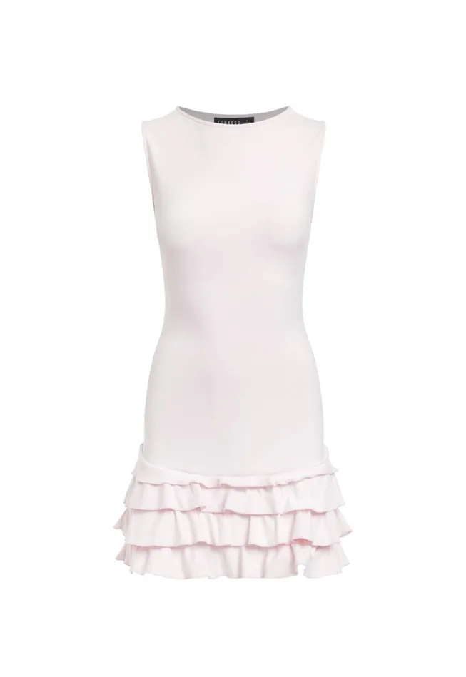 Dresses Women Lioness Fashion BISOUS RUFFLE DRESS Blush Dresses Women Lioness Fashion BISOUS RUFFLE DRESS Blush