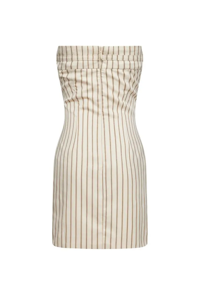 Dresses Women Lioness Fashion CLUB LIONESS MINI DRESS Cream Stripe Dresses Women Lioness Fashion CLUB LIONESS MINI DRESS Cream Stripe
