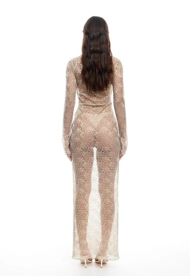 Dresses Women Lioness Fashion FEVER LACE MAXI DRESS Sage Dresses Women Lioness Fashion FEVER LACE MAXI DRESS Sage
