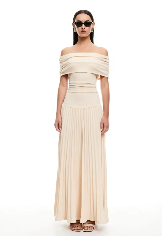 Dresses Women Lioness Fashion FIELD OF DREAMS MAXI Oatmeal Dresses Women Lioness Fashion FIELD OF DREAMS MAXI Oatmeal