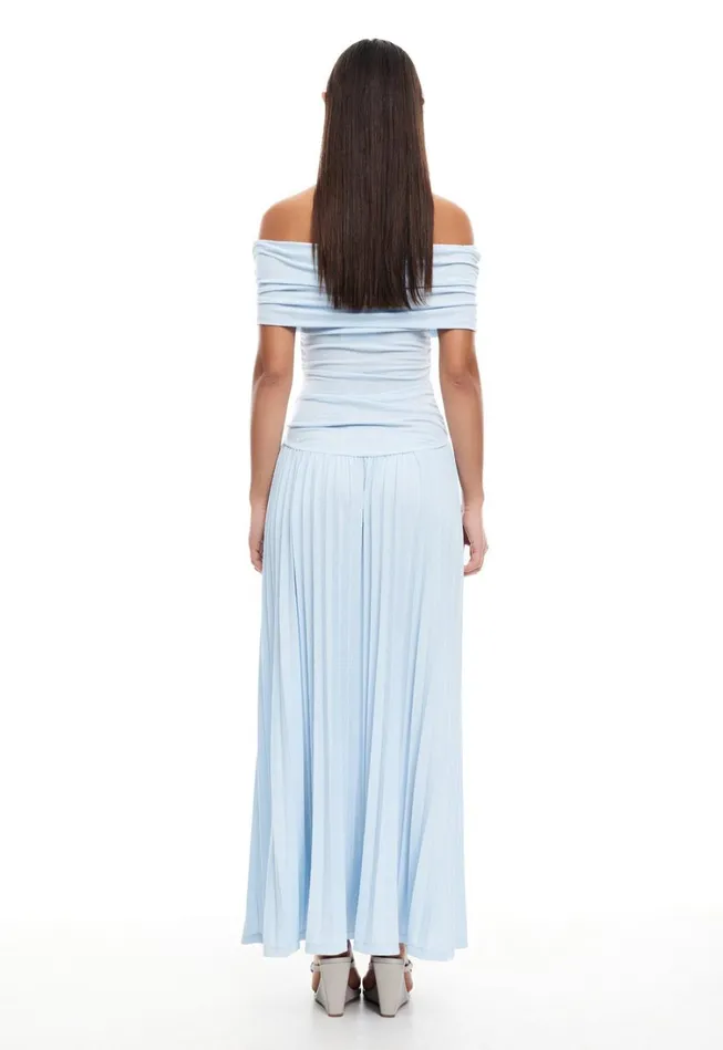 Dresses Women Lioness Fashion FIELD OF DREAMS MAXI Soft Blue Dresses Women Lioness Fashion FIELD OF DREAMS MAXI Soft Blue