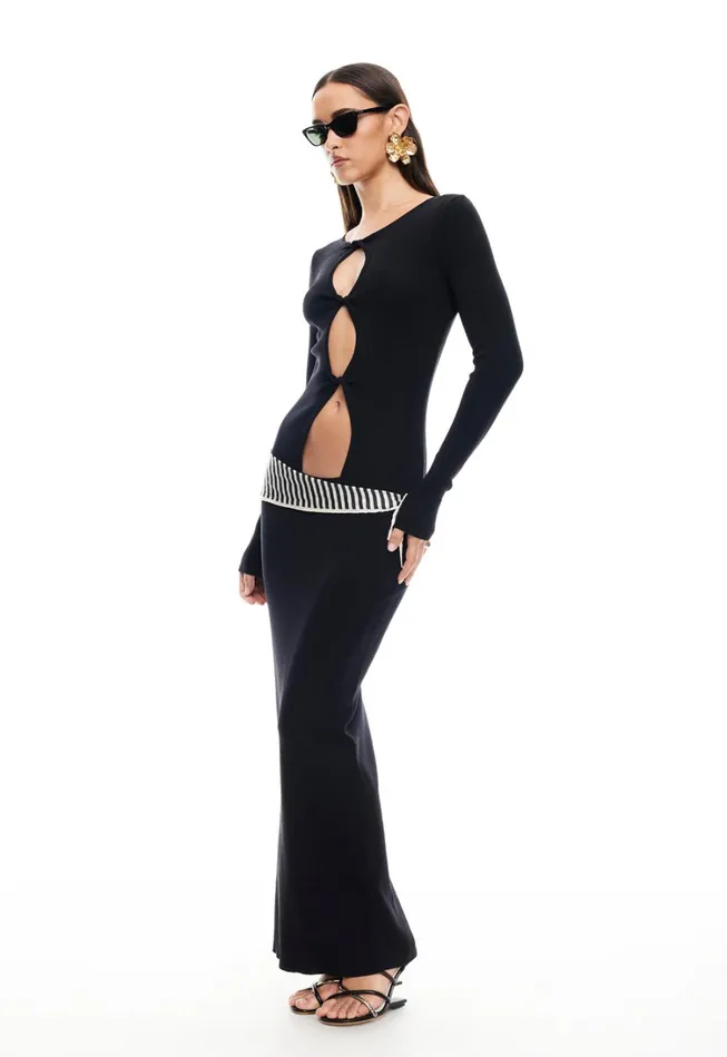 Dresses Women Lioness Fashion HOMECOMING LONG SLEEVE MAXI DRESS Onyx Dresses Women Lioness Fashion HOMECOMING LONG SLEEVE MAXI DRESS Onyx