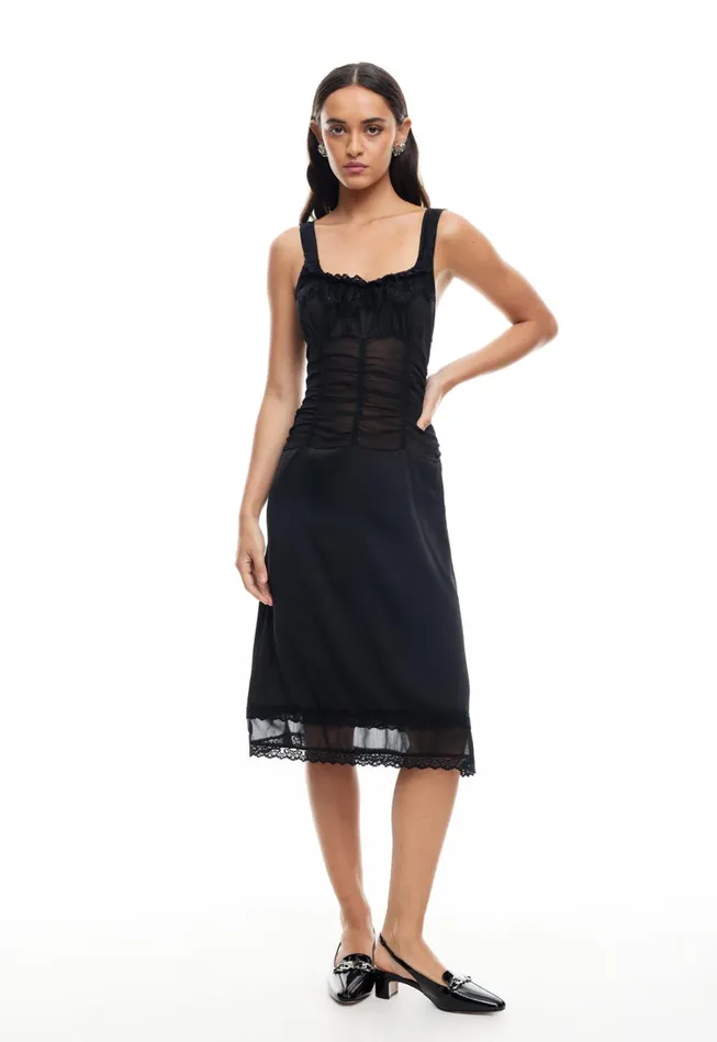 Dresses Women Lioness Fashion KENDALL MIDI Onyx