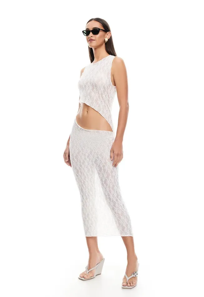 Dresses Women Lioness Fashion SPELLBINDER MAXI DRESS Porcelain Dresses Women Lioness Fashion SPELLBINDER MAXI DRESS Porcelain