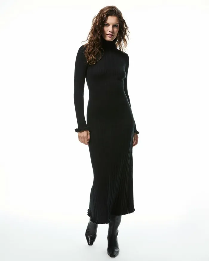 Dresses Women PAIGE 20th Anniversary Capsule Zephyr Dress 8211 Black Cashmere