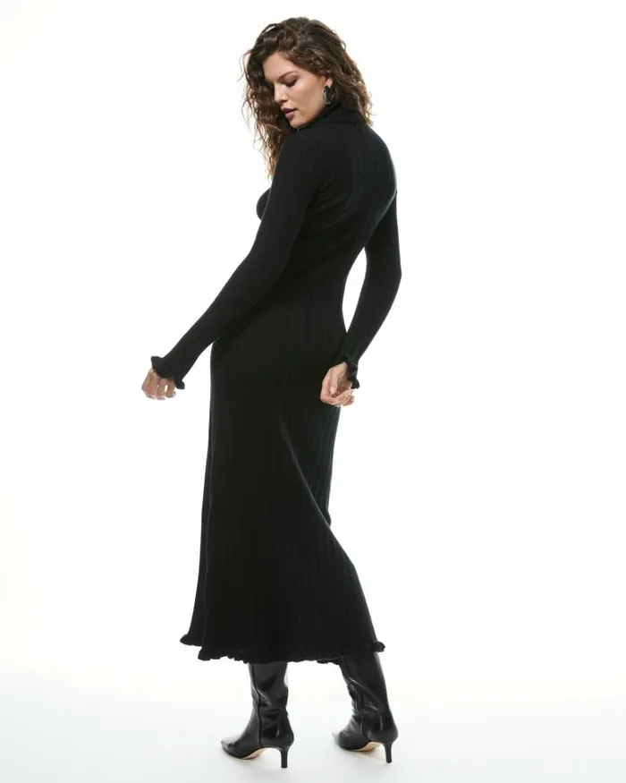 Dresses Women PAIGE 20th Anniversary Capsule Zephyr Dress 8211 Black Cashmere
