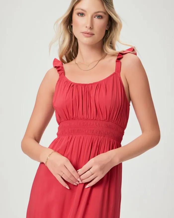 Dresses Women PAIGE Gisela Dress 8211 Strawberry Jam Dresses Women PAIGE Gisela Dress 8211 Strawberry Jam