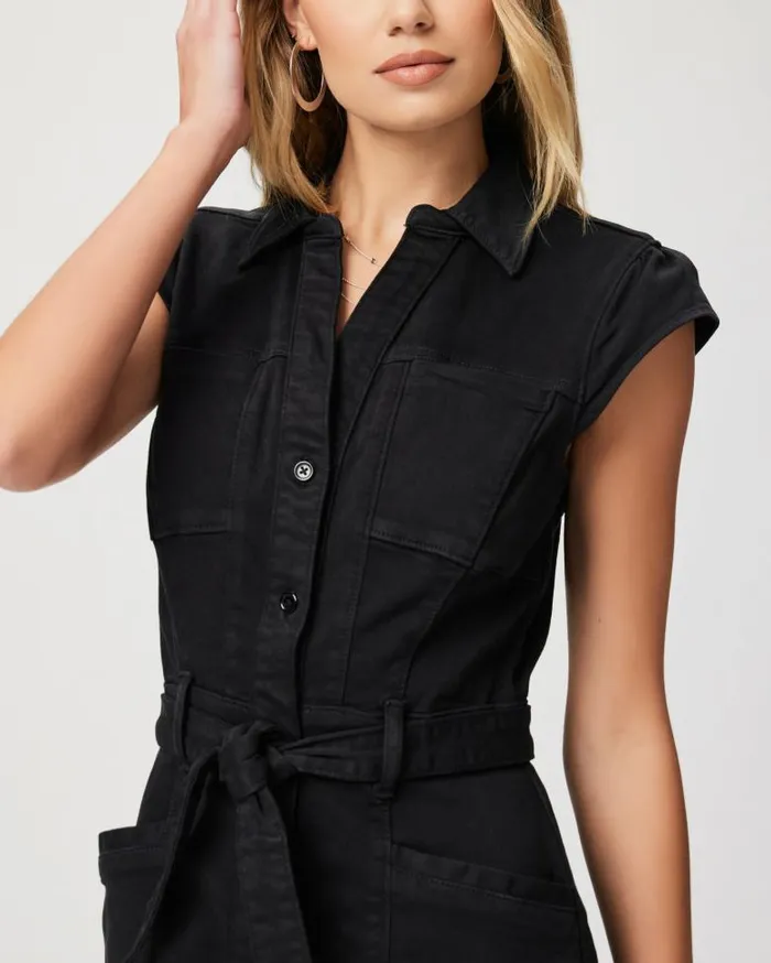 Dresses Women PAIGE Jaxsyn Dress 8211 Washed Black Dresses Women PAIGE Jaxsyn Dress 8211 Washed Black