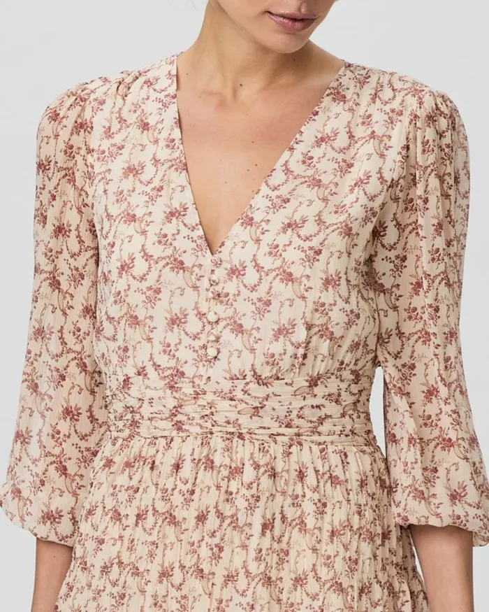 Dresses Women PAIGE Nicolo Dress 8211 CreamFlagstone Silk Dresses Women PAIGE Nicolo Dress 8211 CreamFlagstone Silk