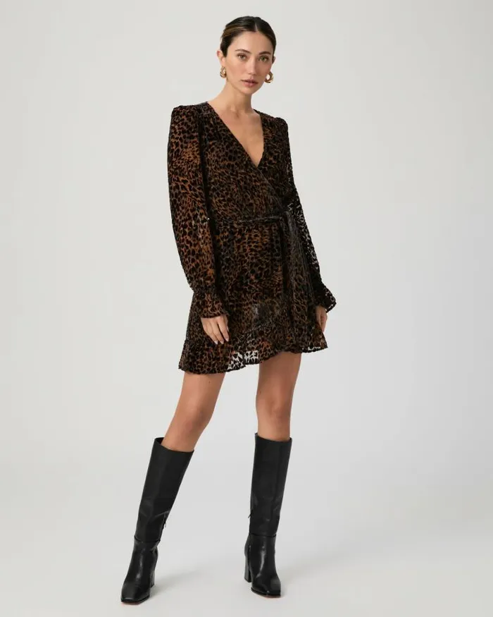 Dresses Women PAIGE Ysabel Dress 8211 Landslide Multi Velvet Dresses Women PAIGE Ysabel Dress 8211 Landslide Multi Velvet