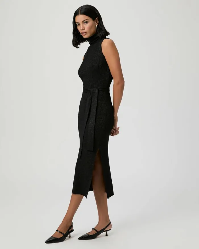 Dresses Women PAIGE Zoelle Dress 8211 Black Sparkle