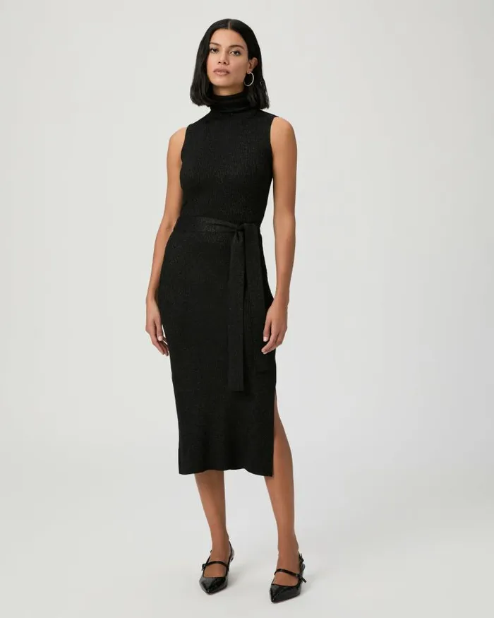 Dresses Women PAIGE Zoelle Dress 8211 Black Sparkle Dresses Women PAIGE Zoelle Dress 8211 Black Sparkle