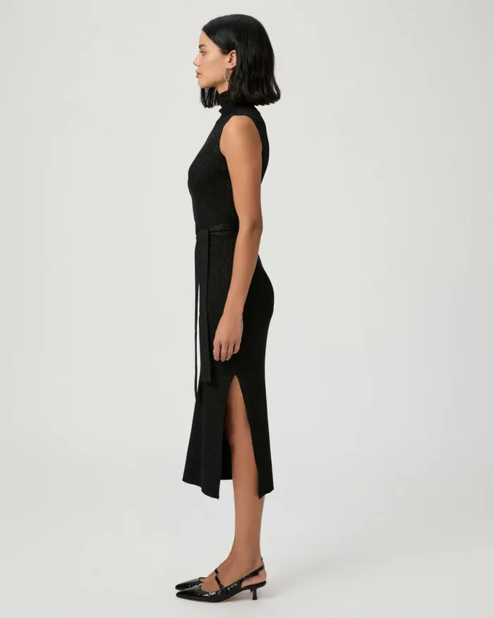 Dresses Women PAIGE Zoelle Dress 8211 Black Sparkle Dresses Women PAIGE Zoelle Dress 8211 Black Sparkle