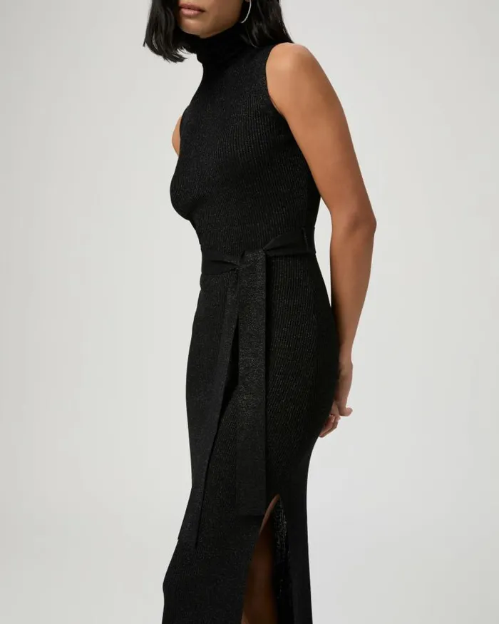 Dresses Women PAIGE Zoelle Dress 8211 Black Sparkle Dresses Women PAIGE Zoelle Dress 8211 Black Sparkle