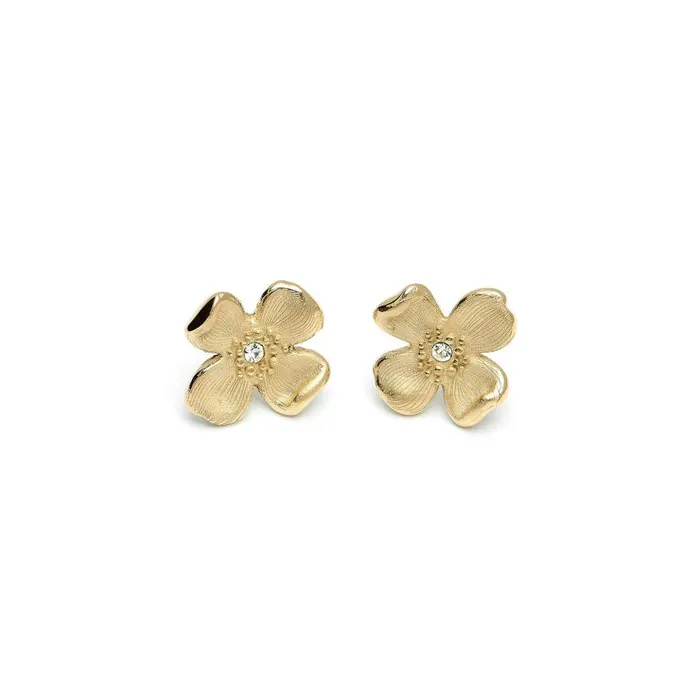 Earrings Women Olivia Burton Dogwood Flower Gold Stud Earrings