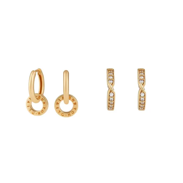 Earrings Women Olivia Burton Gold Interlink Gift Set
