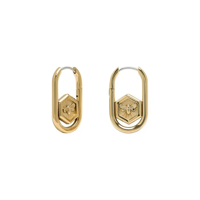 Earrings Women Olivia Burton Minima Bee Gold Hoop Earrings