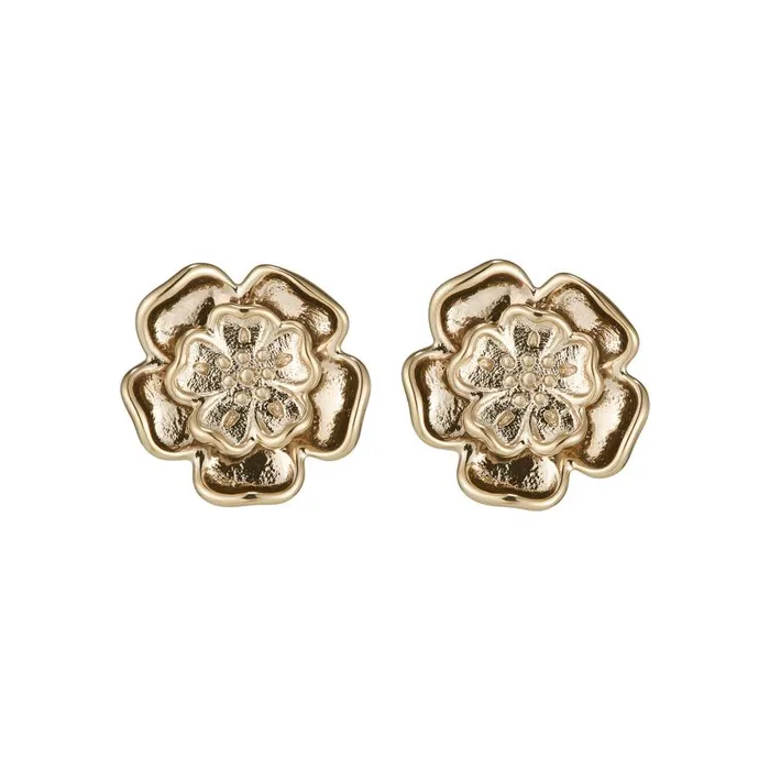 Earrings Women Olivia Burton Tudor Rose Rose Gold Plated Stud Earrings