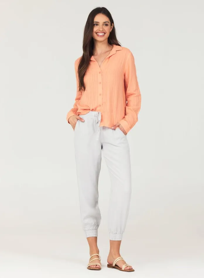 Easy Drawstring Jogger 8211 Foggy Sky Women Bella Dahl Joggers