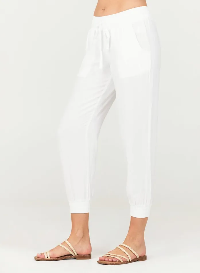 Easy Drawstring Jogger 8211 White Women Bella Dahl Pants Easy Drawstring Jogger 8211 White Women Bella Dahl Pants