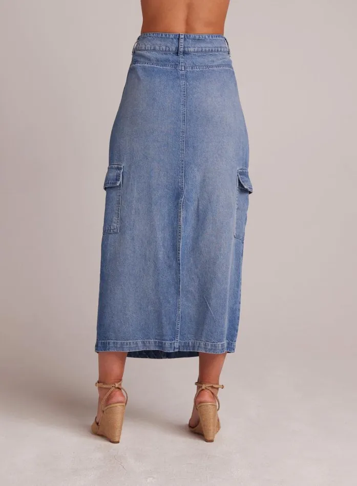 Edie Cargo Long Skirt 8211 Pacific Salt Wash Women Bella Dahl Skirts Edie Cargo Long Skirt 8211 Pacific Salt Wash Women Bella Dahl Skirts