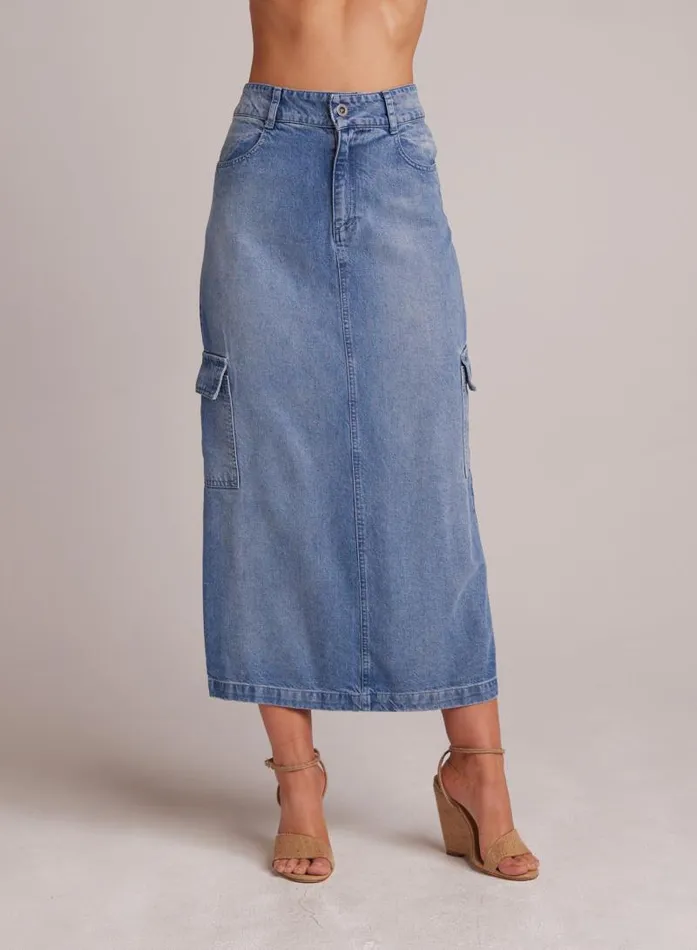 Edie Cargo Long Skirt 8211 Pacific Salt Wash Women Bella Dahl Skirts Edie Cargo Long Skirt 8211 Pacific Salt Wash Women Bella Dahl Skirts