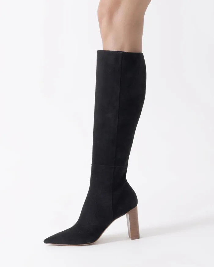 Elisa Black Knee High Boot 8211 Luxury Leather Boots Black Women Alexandre Birman Boots