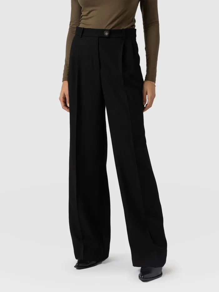 Emery Wide Leg Pant 8211 Black Black Women Saint And Sofia Pants